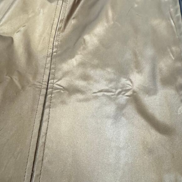 VTG Colebrook & Co Large Chic Faux Fur Collar Removable Vinyl Retro Lined Jacket - Picture 6 of 16